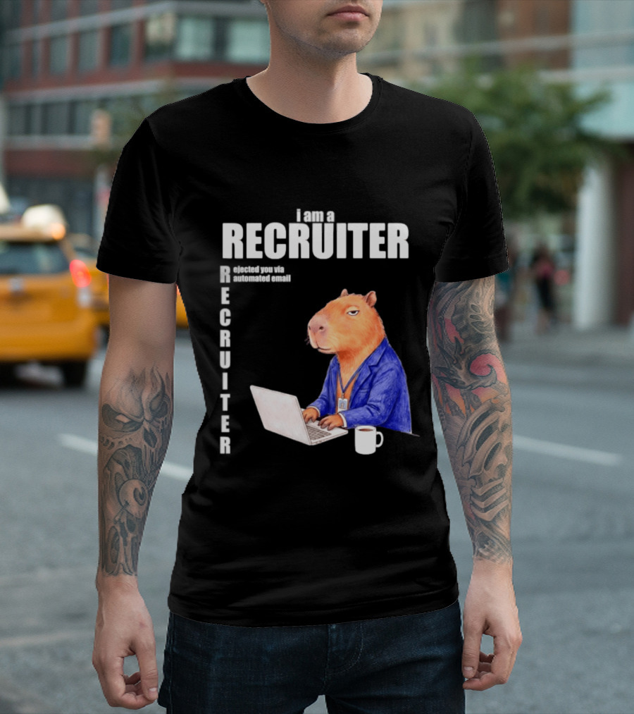 Capybara Recruiter Automated Email Ejection T-Shirt
