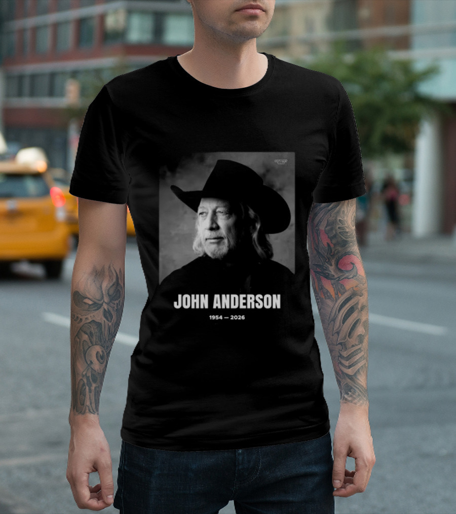 John Anderson Country Music Hall Of Famer 1954 2026 Country Legend Memorial T-Shirt