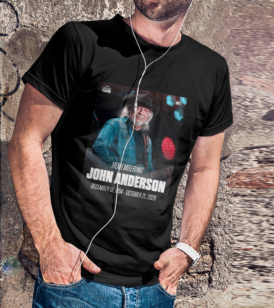 Remembering John Anderson December 13 1954 October 21 2026 Country Music Legend T-Shirt