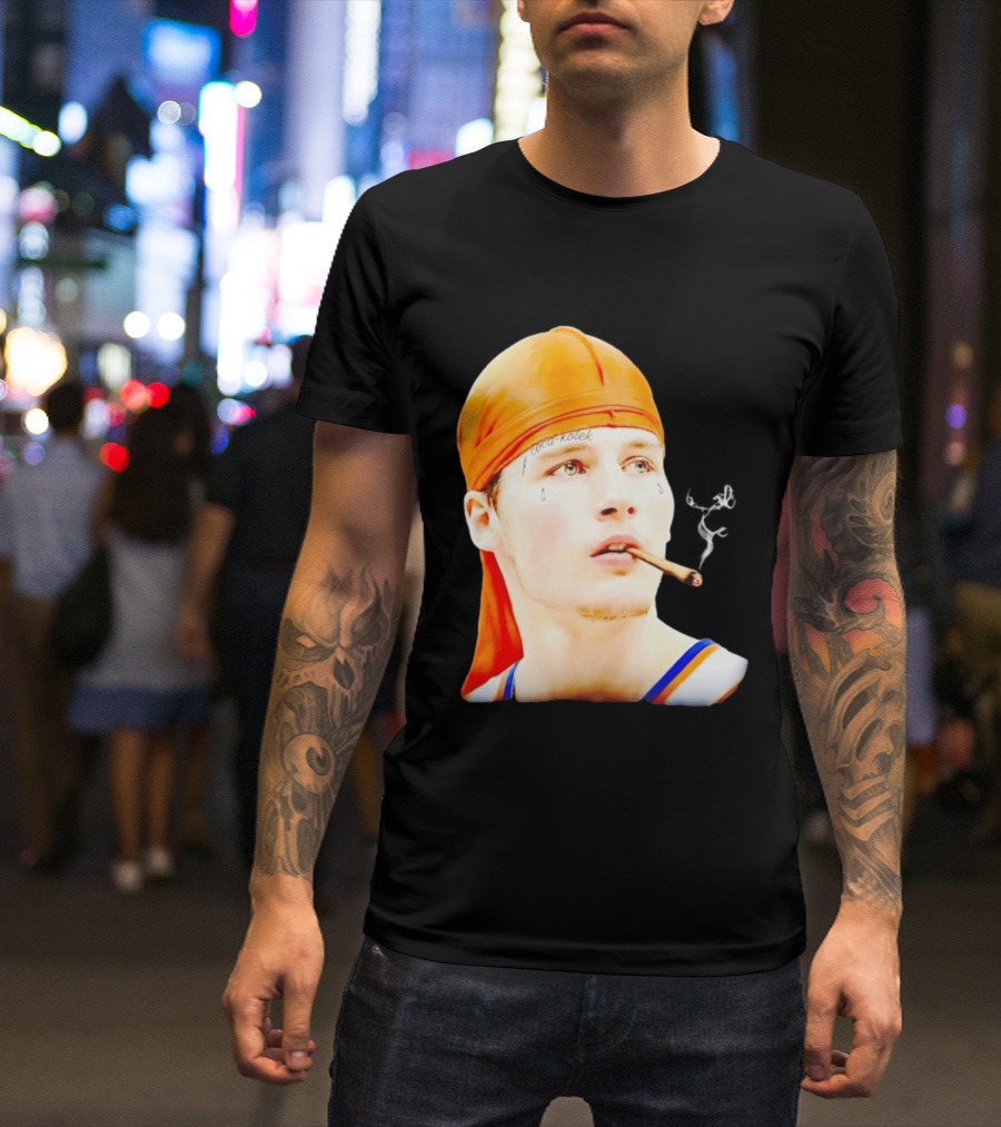 Gangsta Kolek Tyler Kolek Cool Kolek New York Knicks Cigar T-Shirt