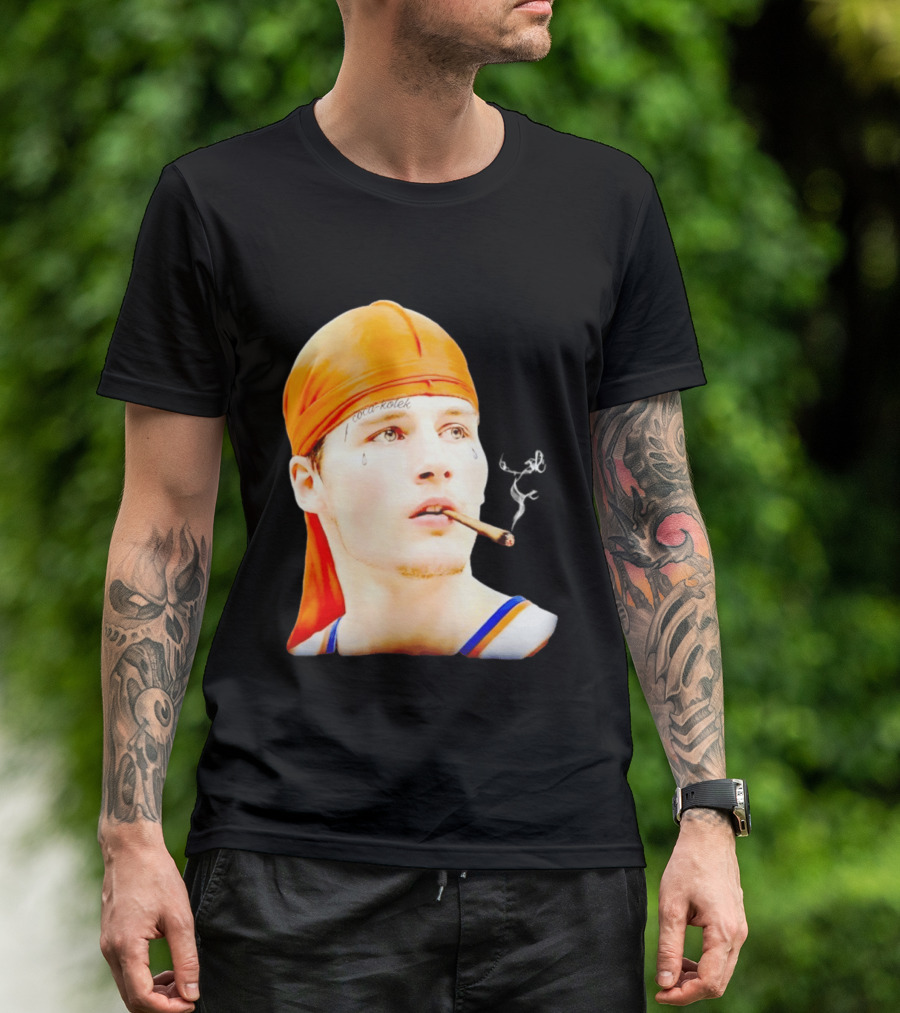 Gangsta Kolek Tyler Kolek Cool Kolek New York Knicks Cigar T-Shirt