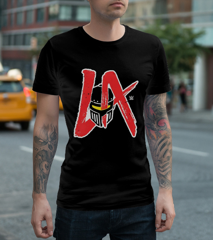 LA Knight 2026 Mandalorian Helmet WWE T-Shirt
