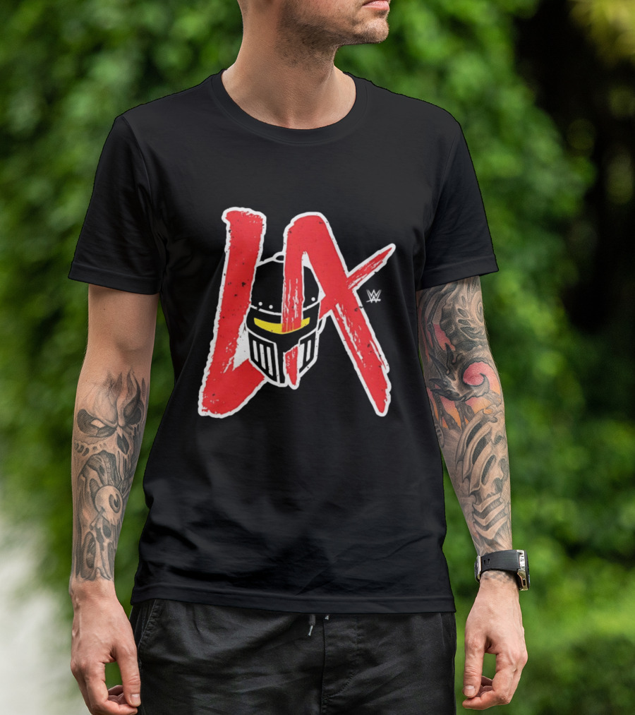 LA Knight 2026 Mandalorian Helmet WWE T-Shirt