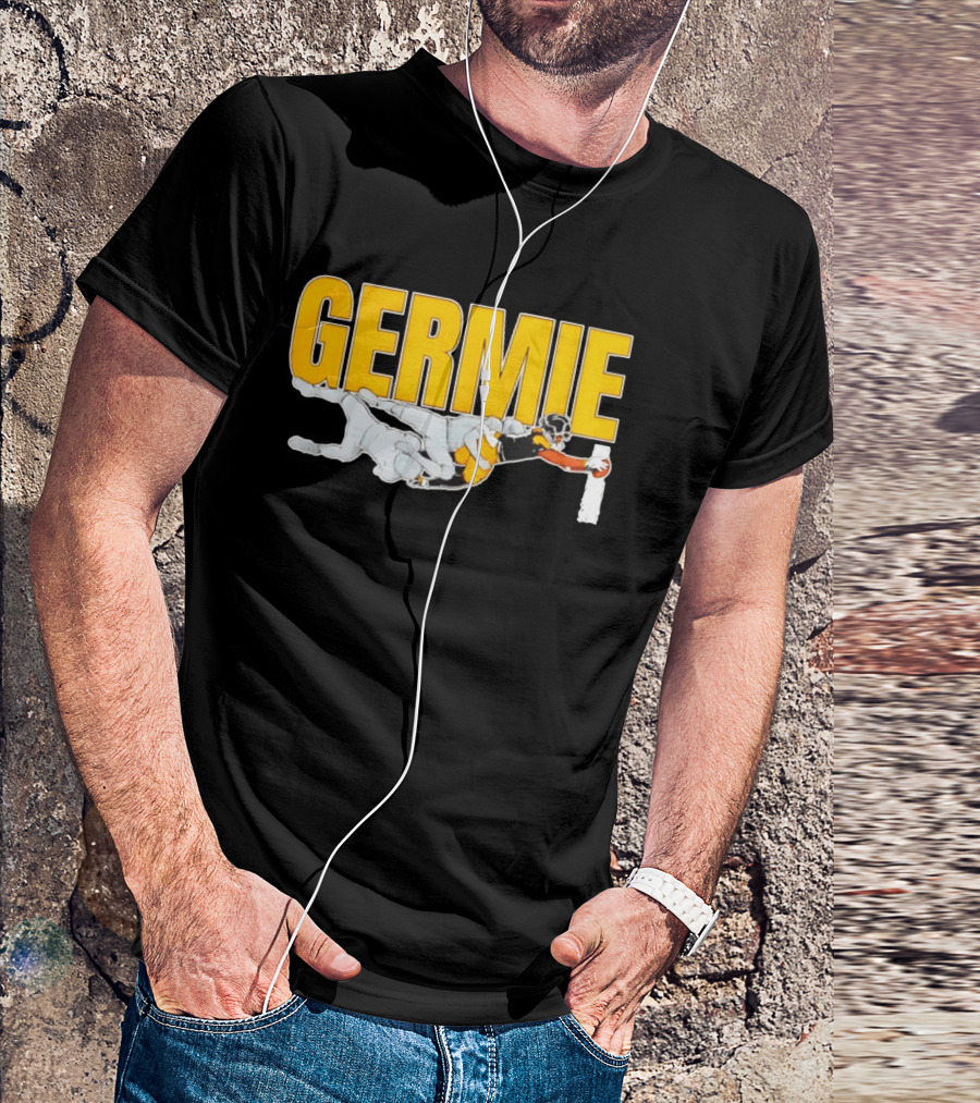 Germie Bernard Touchdown Dive Football Action T-Shirt