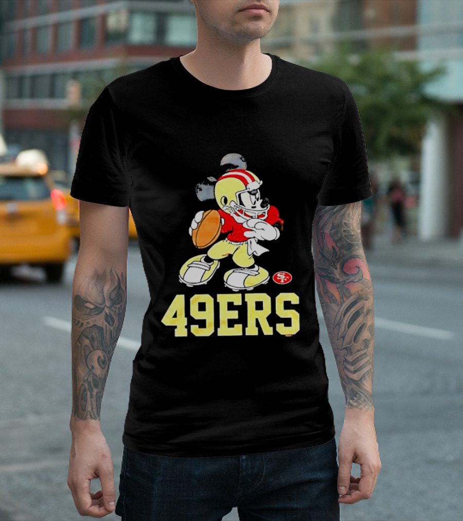 Mickey Mouse San Francisco 49ers Football 49ers T-Shirt