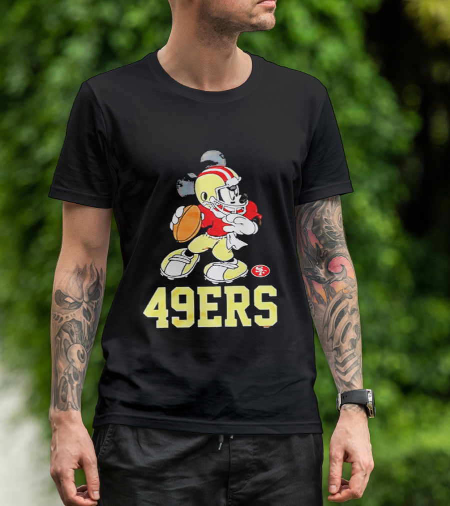 Mickey Mouse San Francisco 49ers Football 49ers T-Shirt