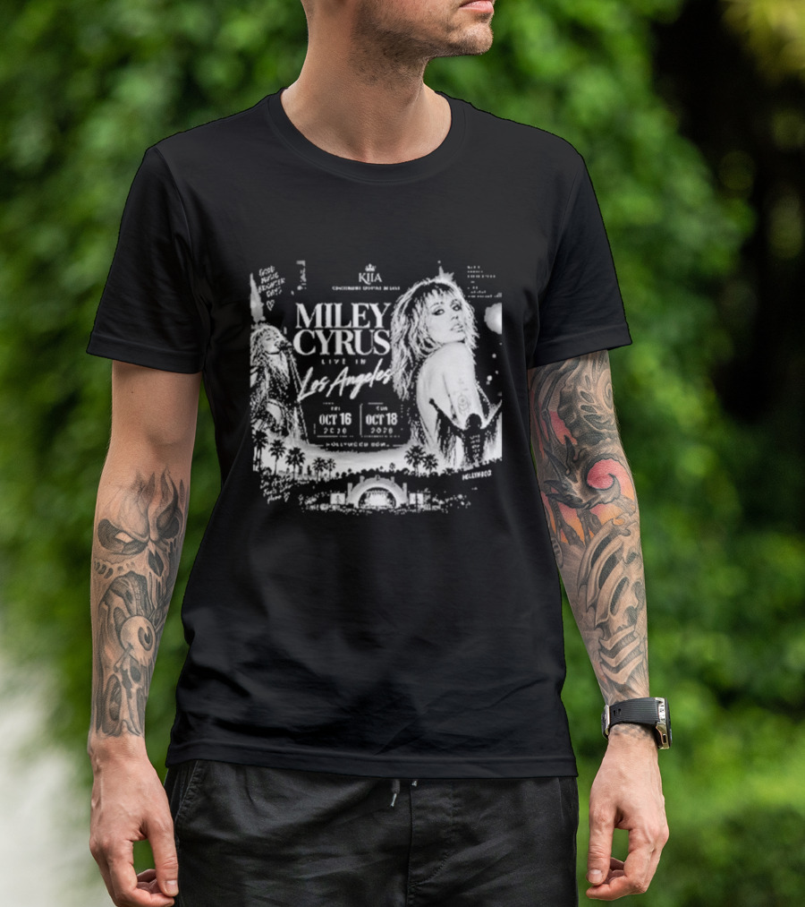 Miley Cyrus Live In Los Angeles October 18 2023 Hollywood Bowl T-Shirt
