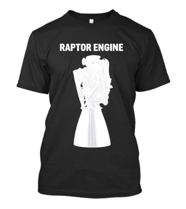 Raptor Engine SpaceX Rocket Scientist Explorer T-Shirt