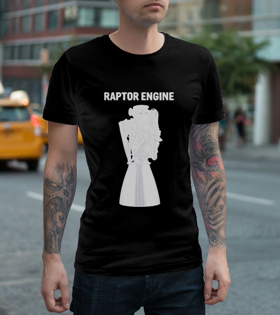 Raptor Engine SpaceX Rocket Scientist Explorer T-Shirt