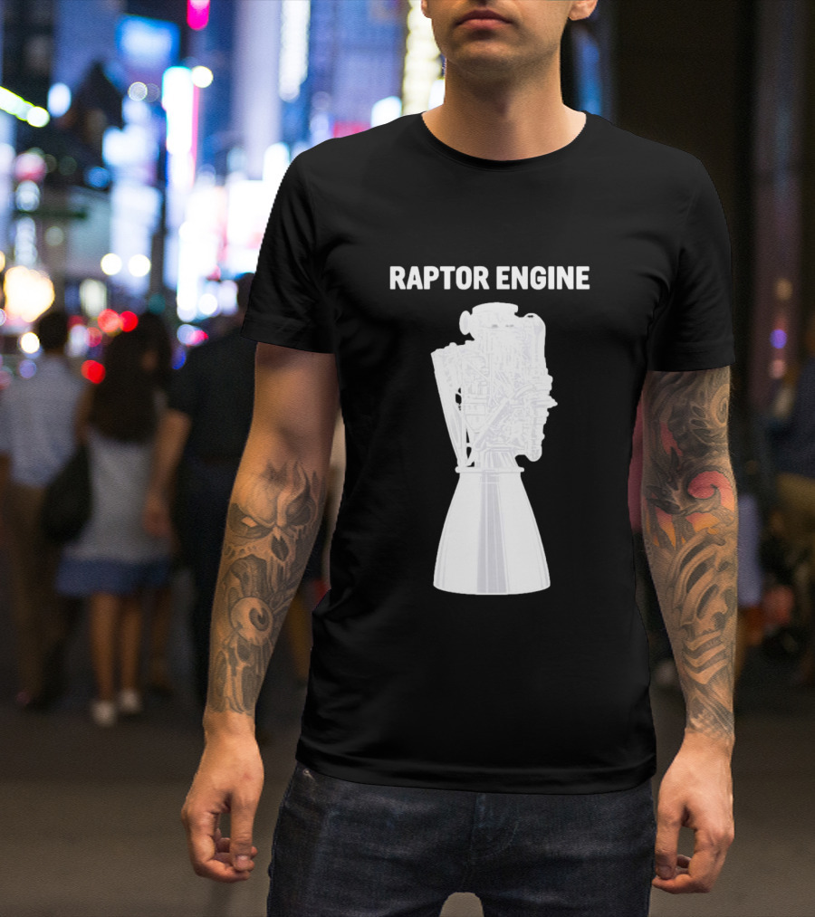 Raptor Engine SpaceX Rocket Scientist Explorer T-Shirt