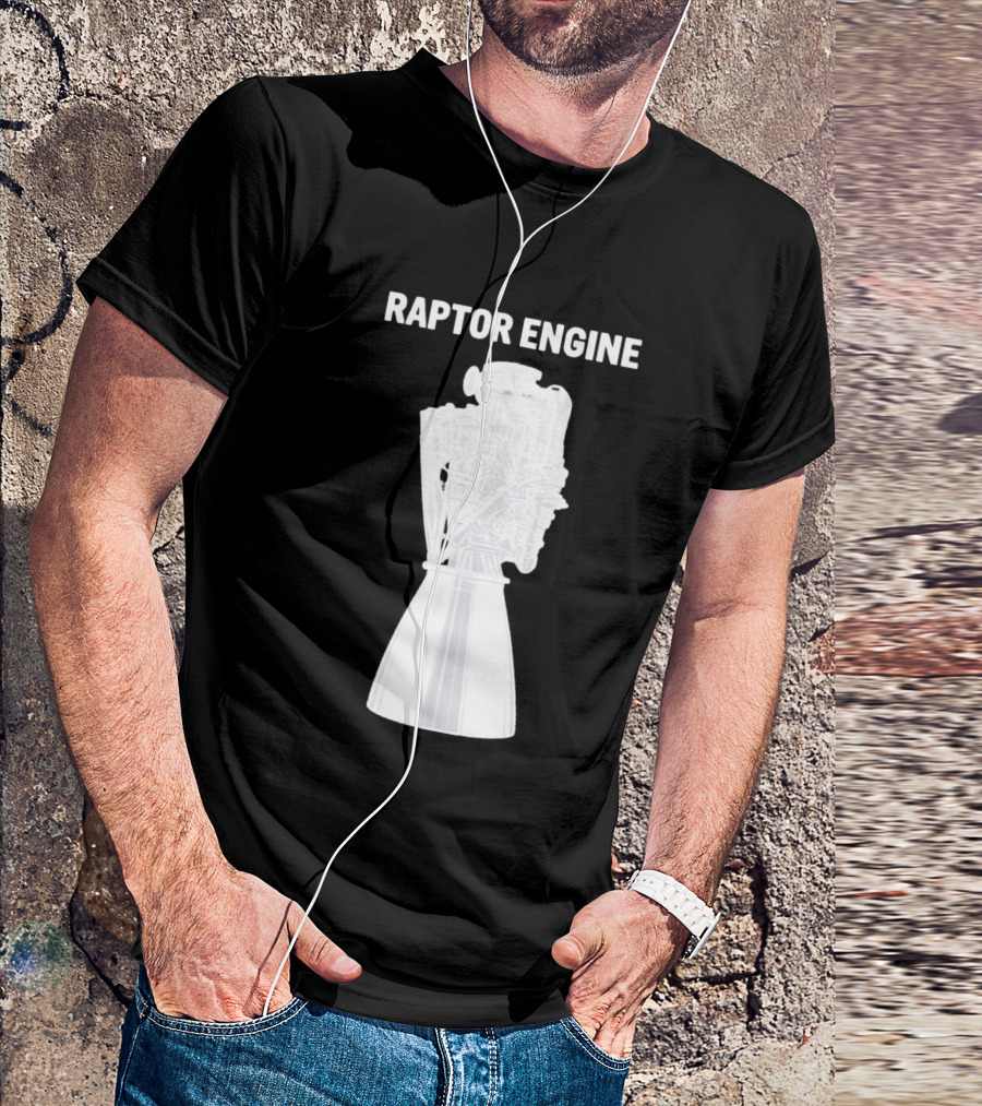 Raptor Engine SpaceX Rocket Scientist Explorer T-Shirt