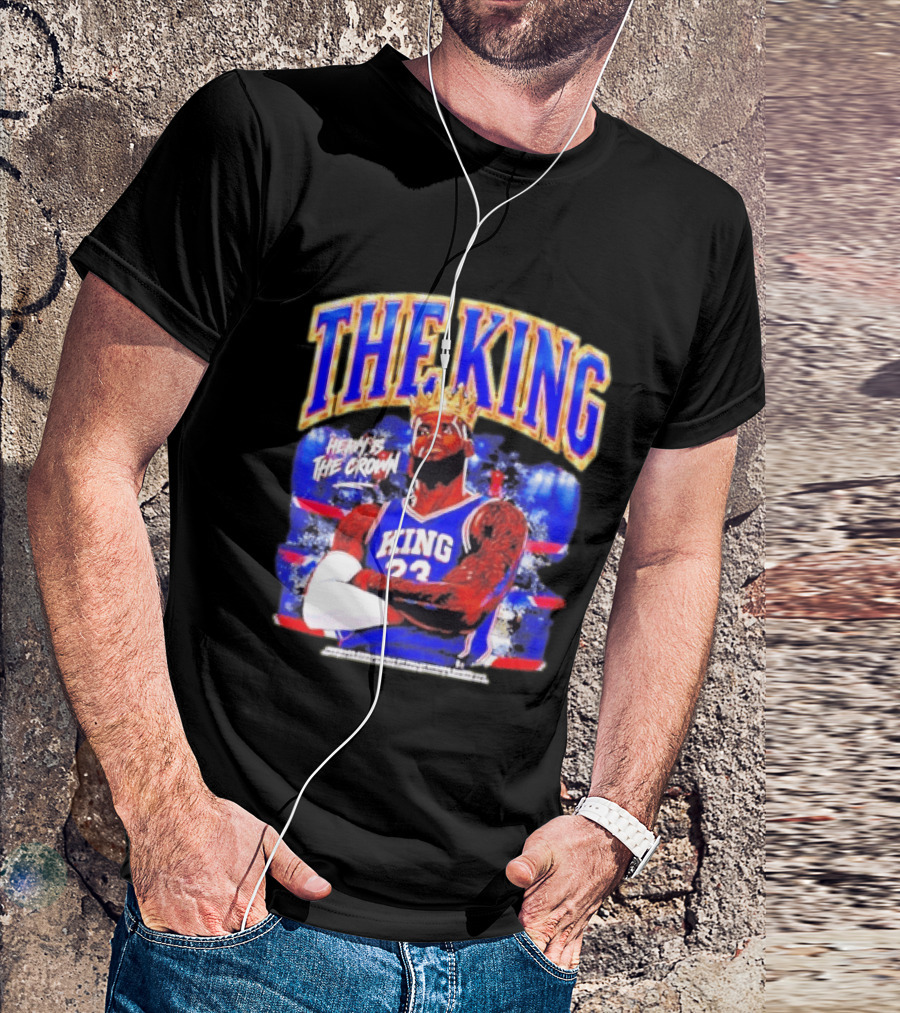 LeBron James The King Heavy Is The Crown Kings 23 Basketball Legend T-Shirt