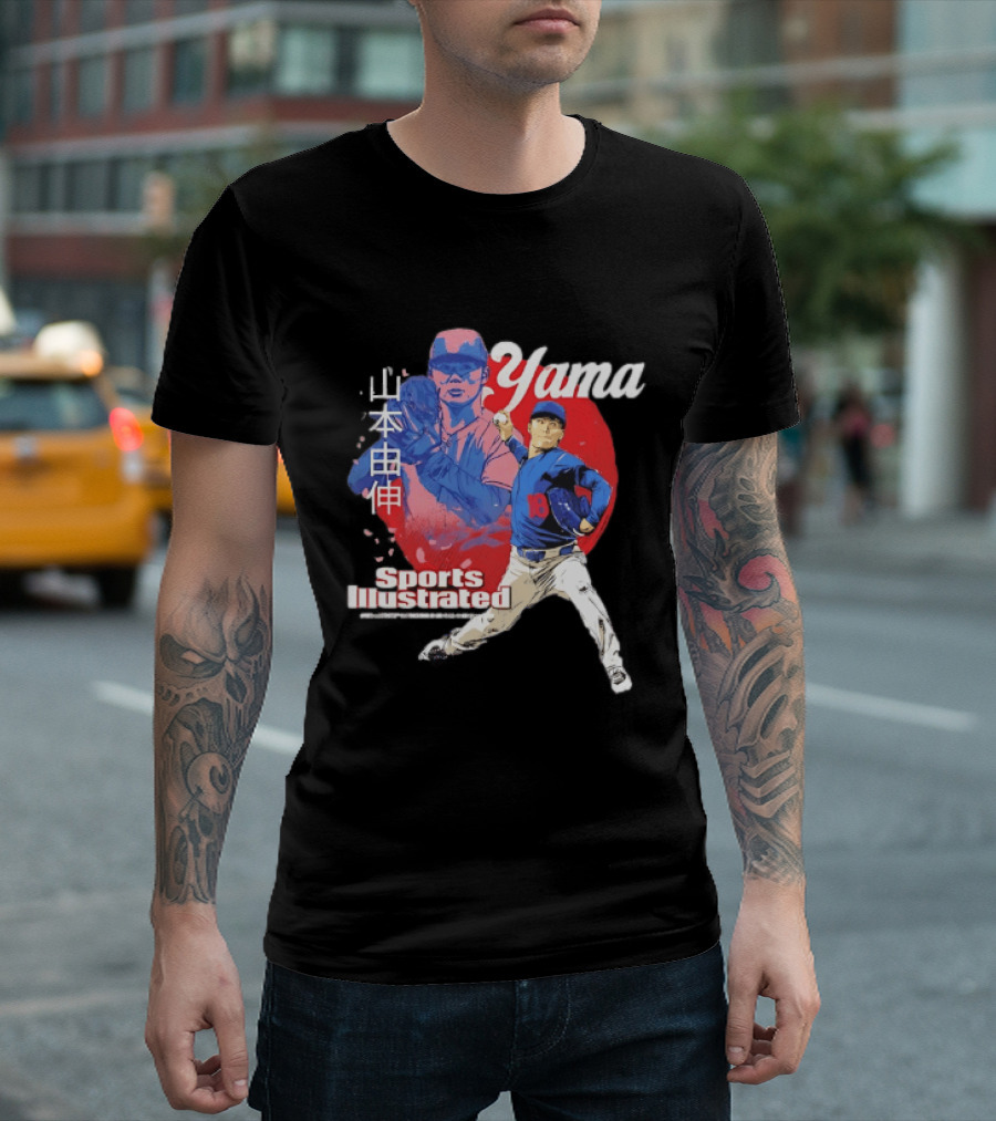 Yoshinobu Yamamoto Sports Illustrated Los Angeles Dodgers Japanese T-Shirt