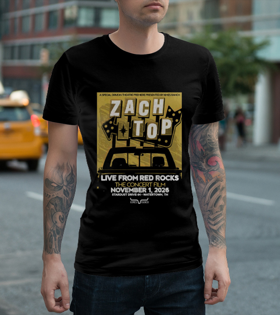 Zach Top Live From Red Rocks Concert Film November 1 2026 T-Shirt