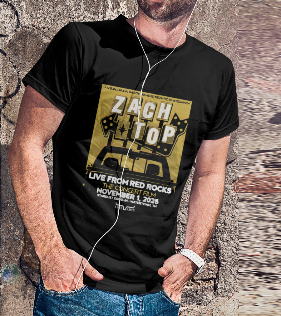 Zach Top Live From Red Rocks Concert Film November 1 2026 T-Shirt