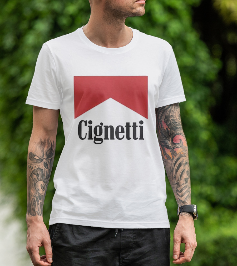 Cignetti Cigarette Red Banner T-Shirt