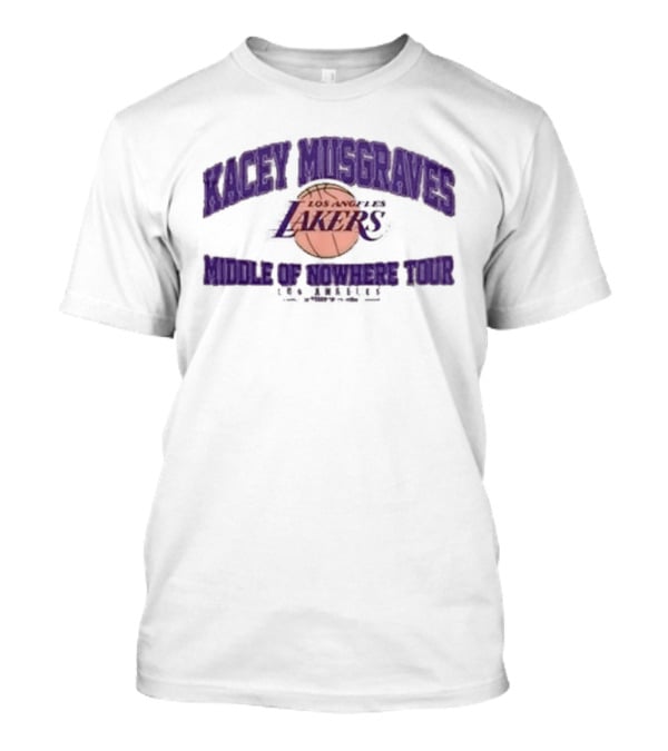 Kacey Musgraves Los Angeles Lakers Middle Of Nowhere Tour 2026 T-Shirt