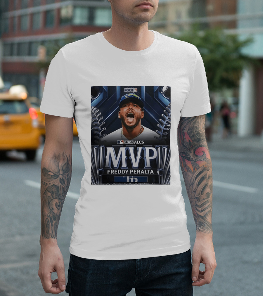Tampa Bay Rays 2026 ALCS MVP Freddy Peralta MLB T-Shirt