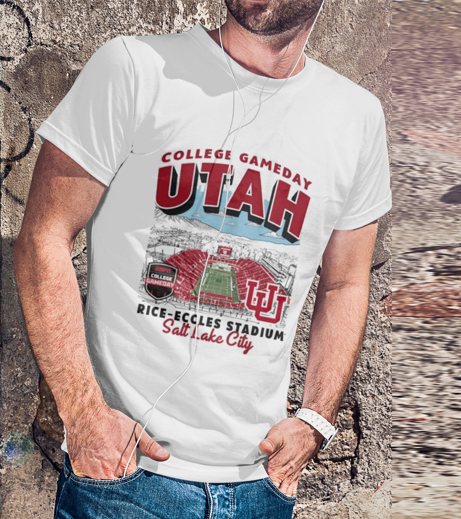 Utah College Gameday Rice Eccles Stadium Salt Lake City T-Shirt