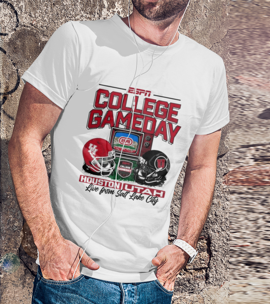 ESPN College GameDay Houston Cougars Utah Utes Live From Salt Lake City T-Shirt