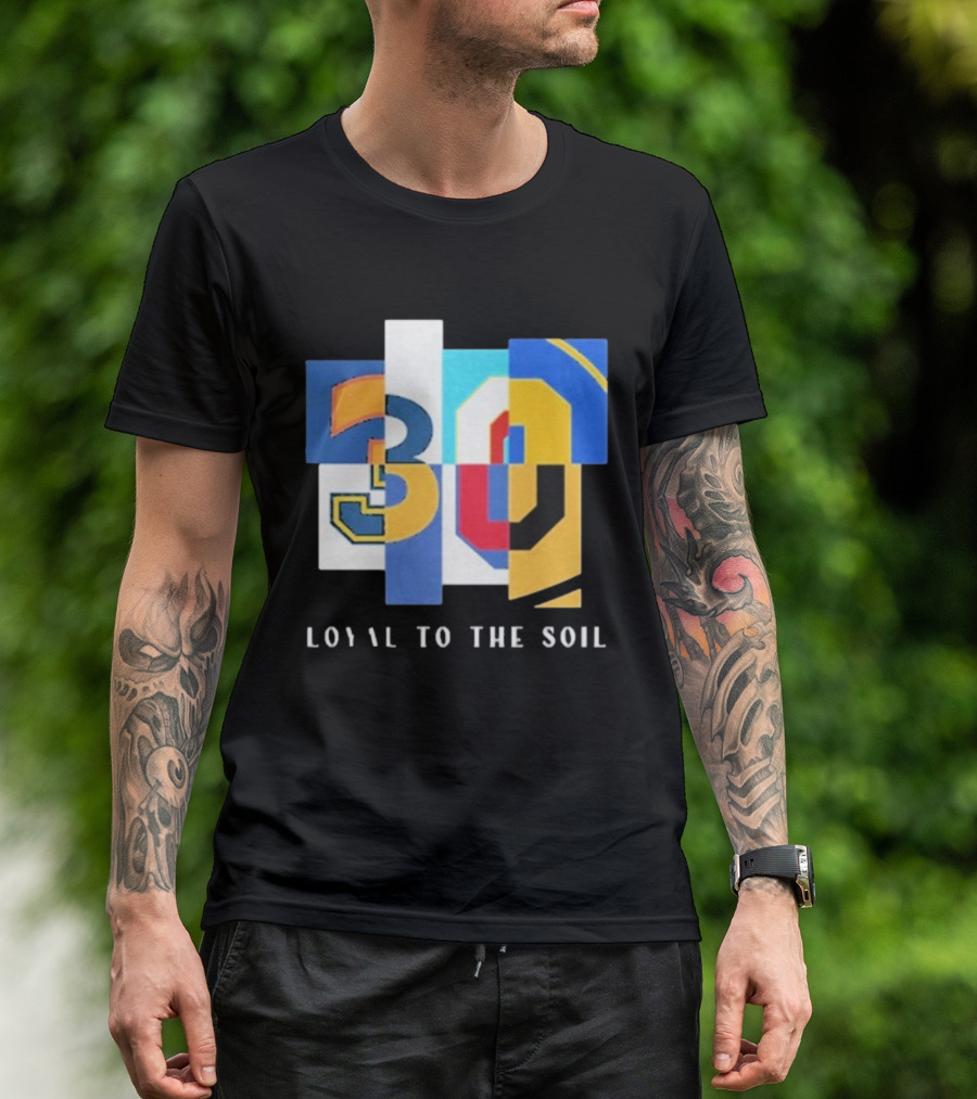 30 Loyal To The Soil Sports-Inspired Patchwork Style T-Shirt