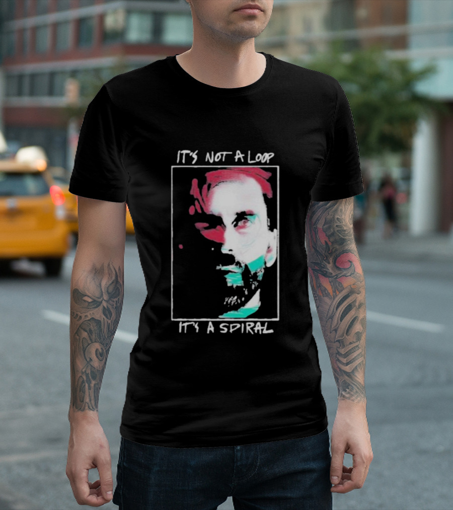 Alan Wake 2 It's Not A Loop It's A Spiral Portrait Style T-Shirt