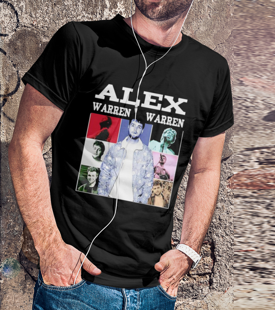 Alex Warren Tour Vintage Collage Style Photography T-Shirt