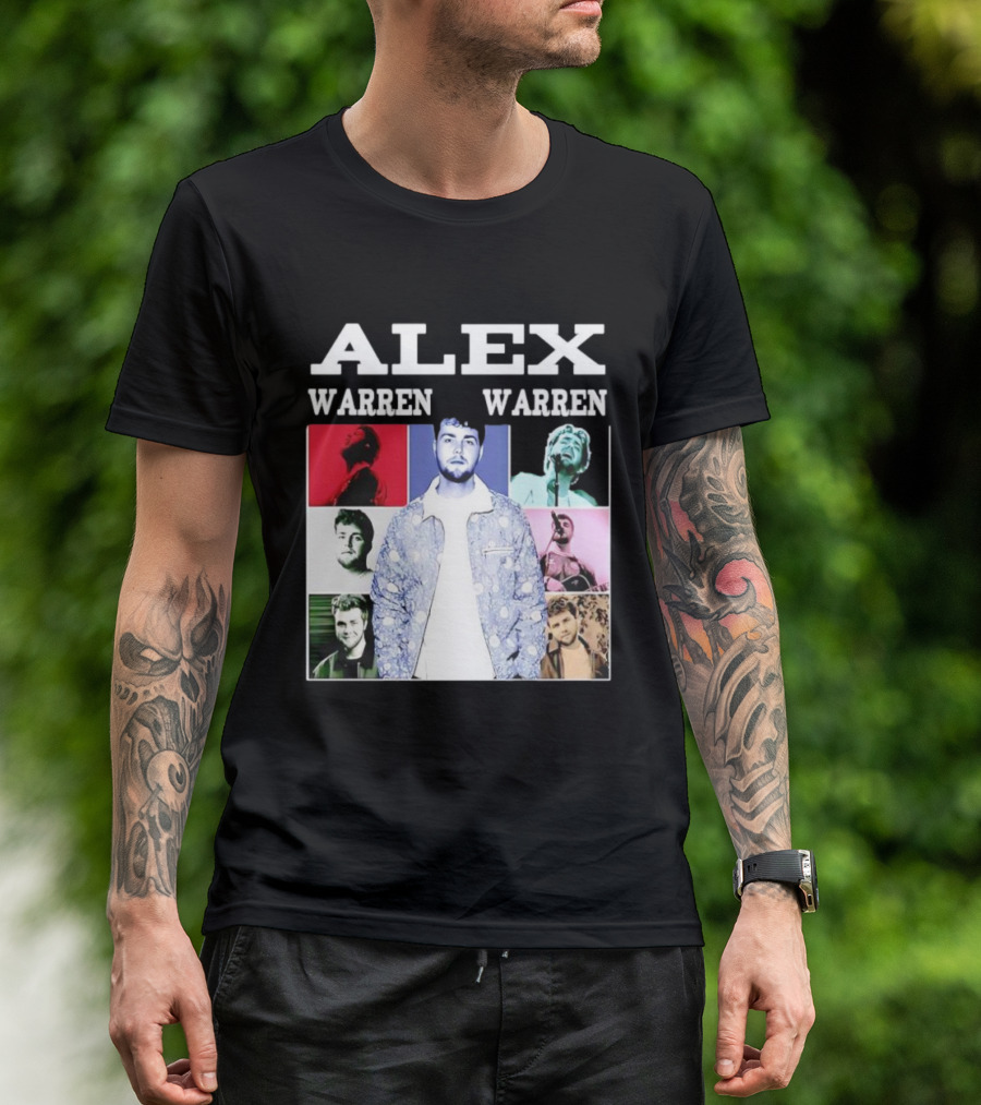 Alex Warren Tour Vintage Collage Style Photography T-Shirt