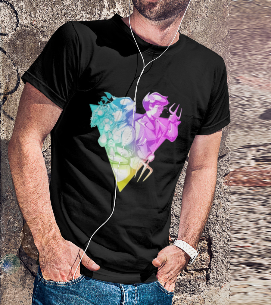 BDTH Division Character Illustration Gradient Style T-Shirt
