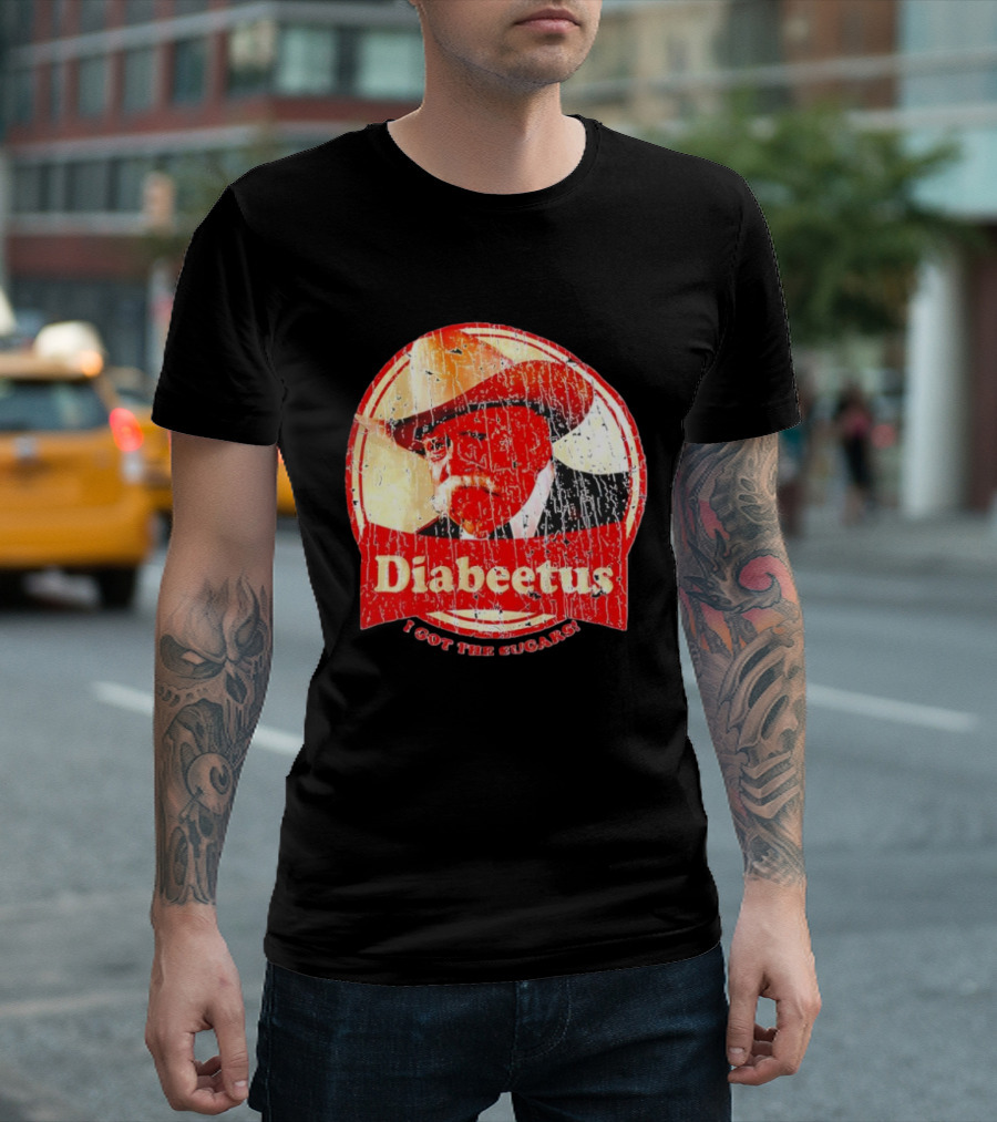 Cowboy Diabeetus I Got The Sugars Retro Parody T-Shirt