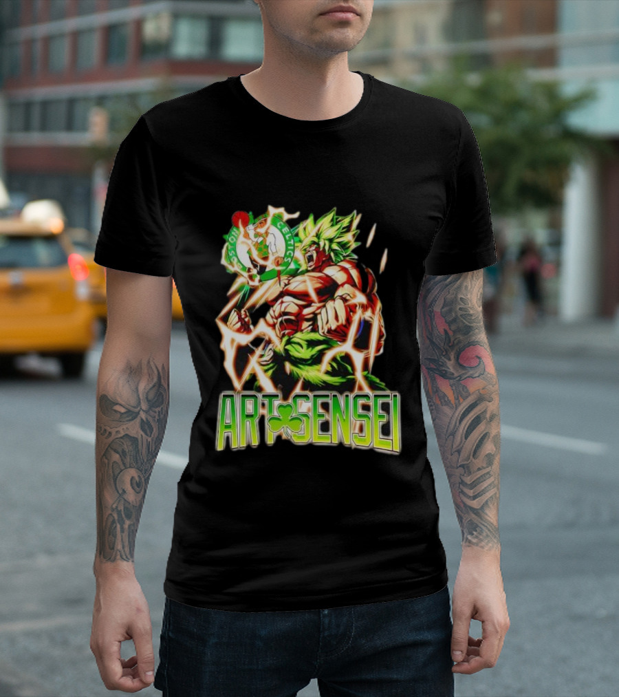 Dragon Ball Z Broly Boston Celtics Art Sensei T-Shirt