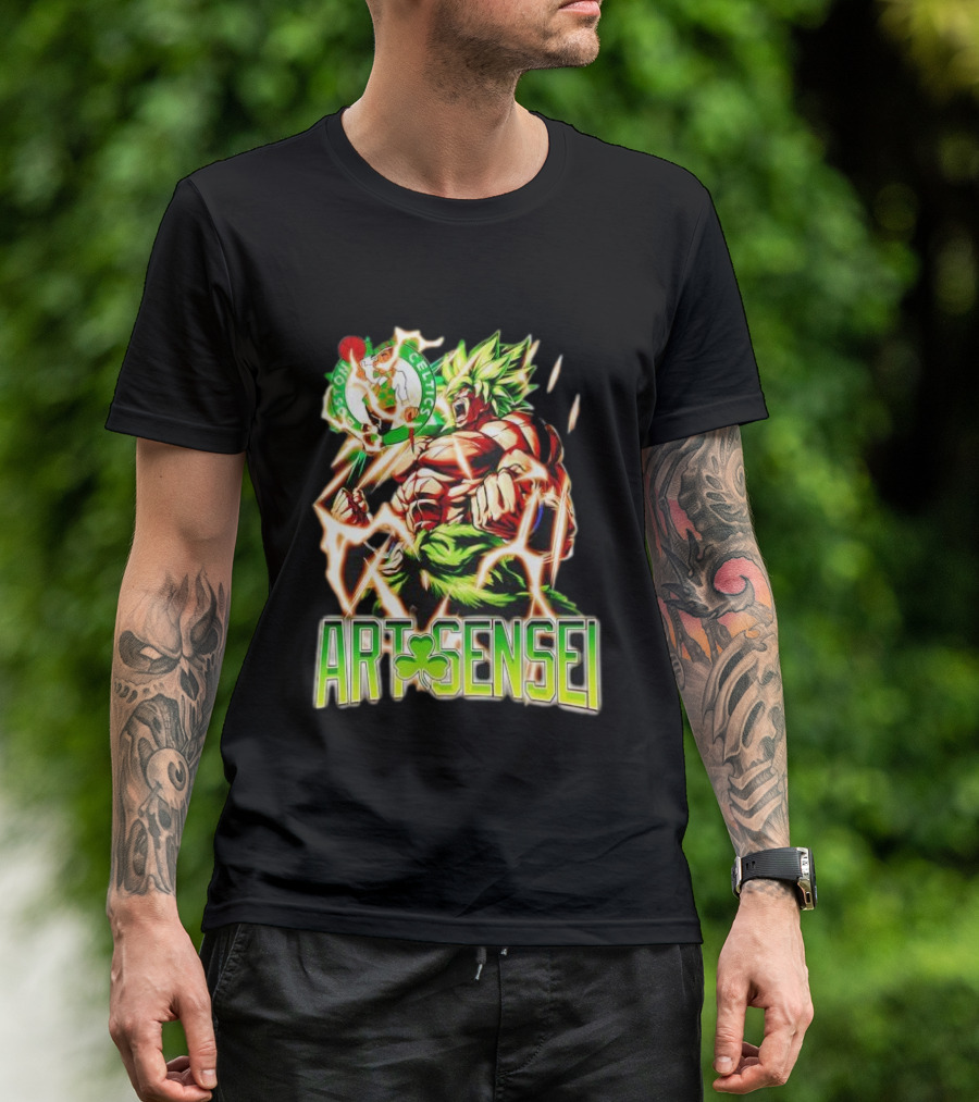 Dragon Ball Z Broly Boston Celtics Art Sensei T-Shirt