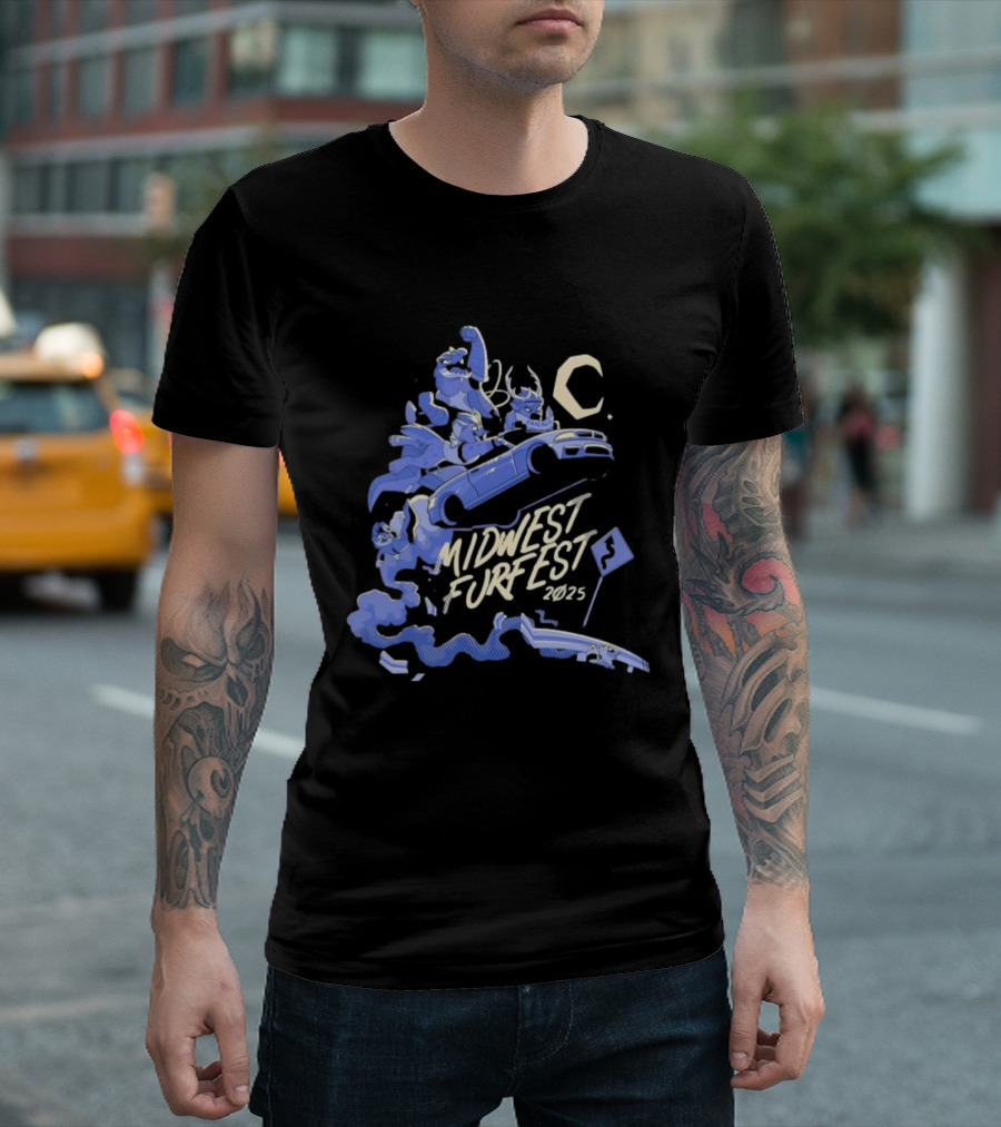 Midwest FurFest 2025 Chicago Racing Theme With Furries T-Shirt