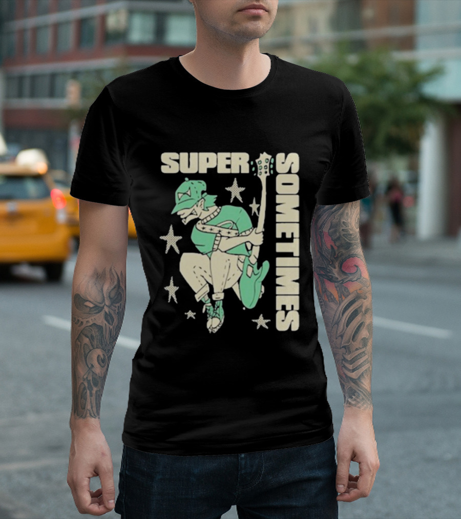 Super Sometimes Jumpman Guitar Star Icon T-Shirt