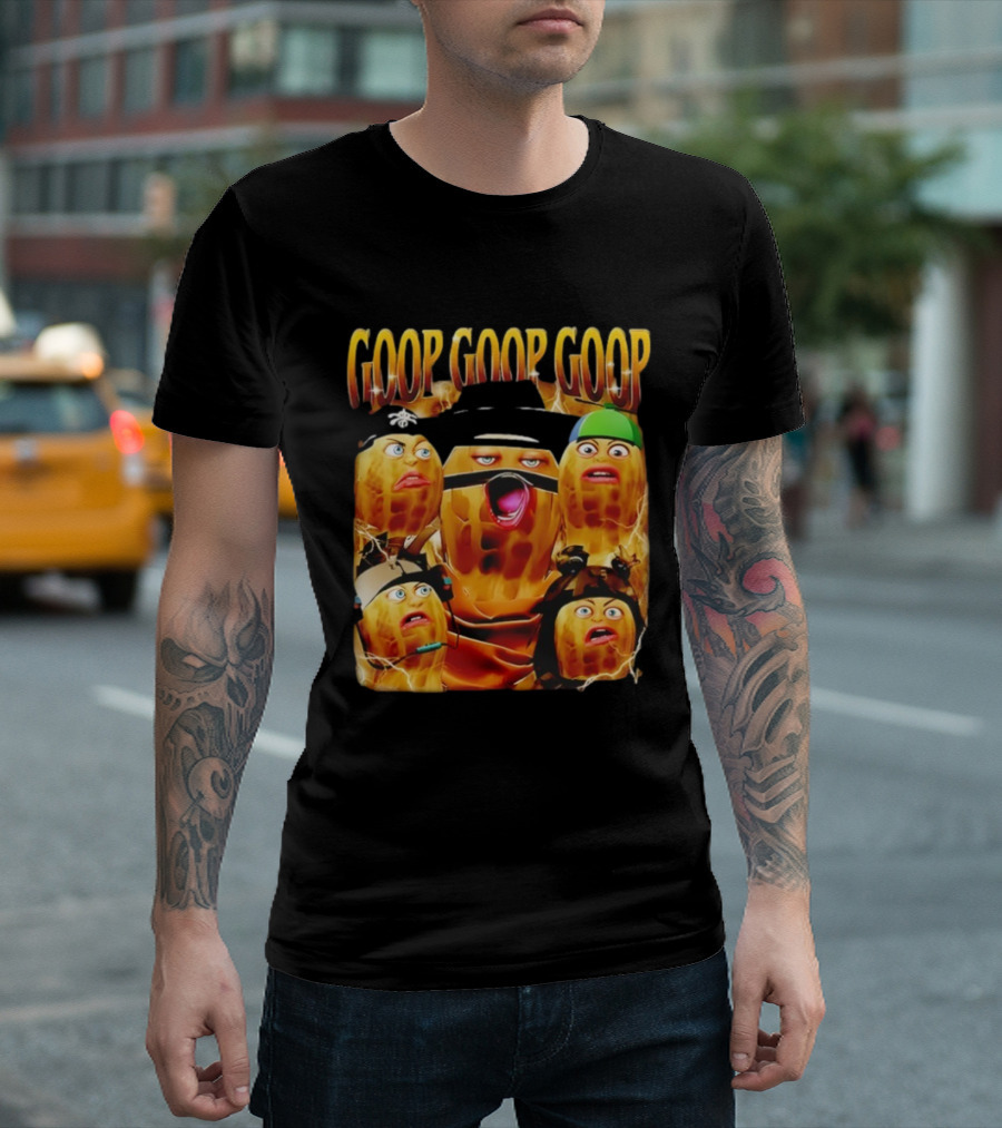 Goop Goop Goop Burnt Peanut Characters Comic Faces T-Shirt