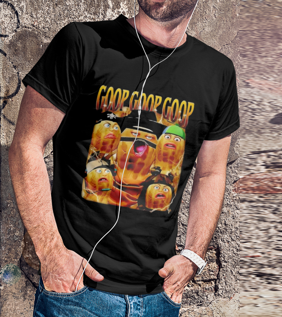 Goop Goop Goop Burnt Peanut Characters Comic Faces T-Shirt