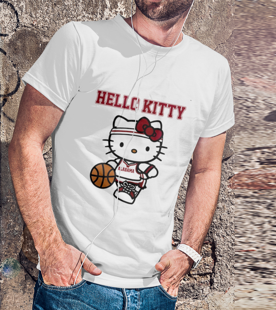 Alabama Basketball Hello Kitty Collaboration Night T-Shirt