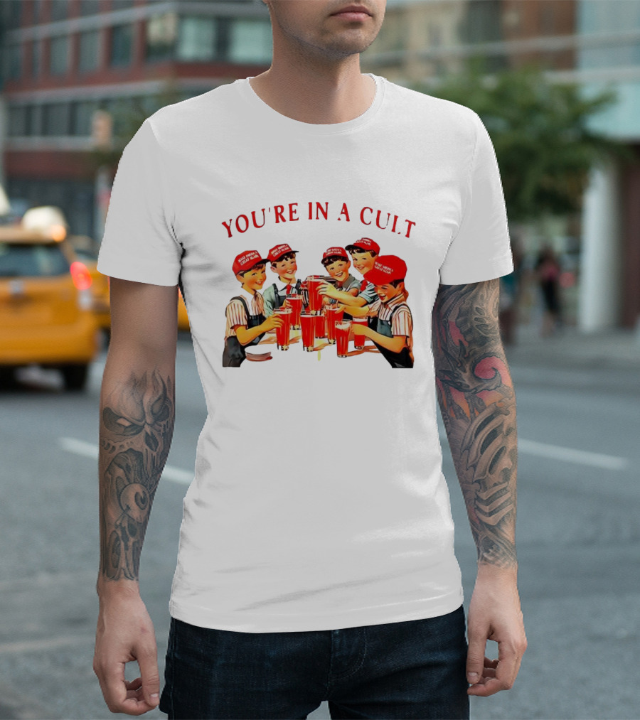 You're In A Cult Make America Cult Again Vintage Theme T-Shirt