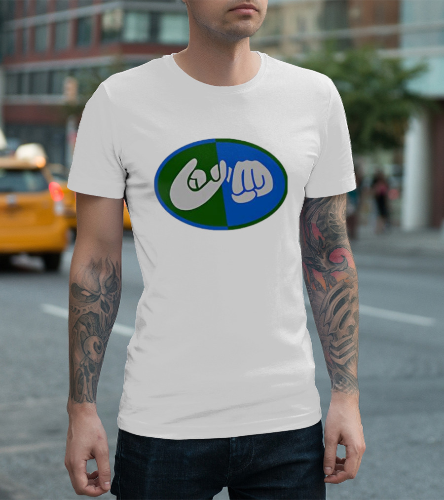 Help With That Request Circle Hand And Fist Icon T-Shirt