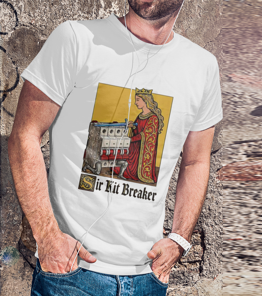 Sir Kit Breaker Queen Of Swords Knight Tarot Crown T-Shirt
