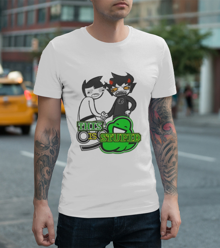 Strife Project This Is Stupid Homestuck New Age Of Assholes Gamzee Makara Iconic Troll Characters T-Shirt