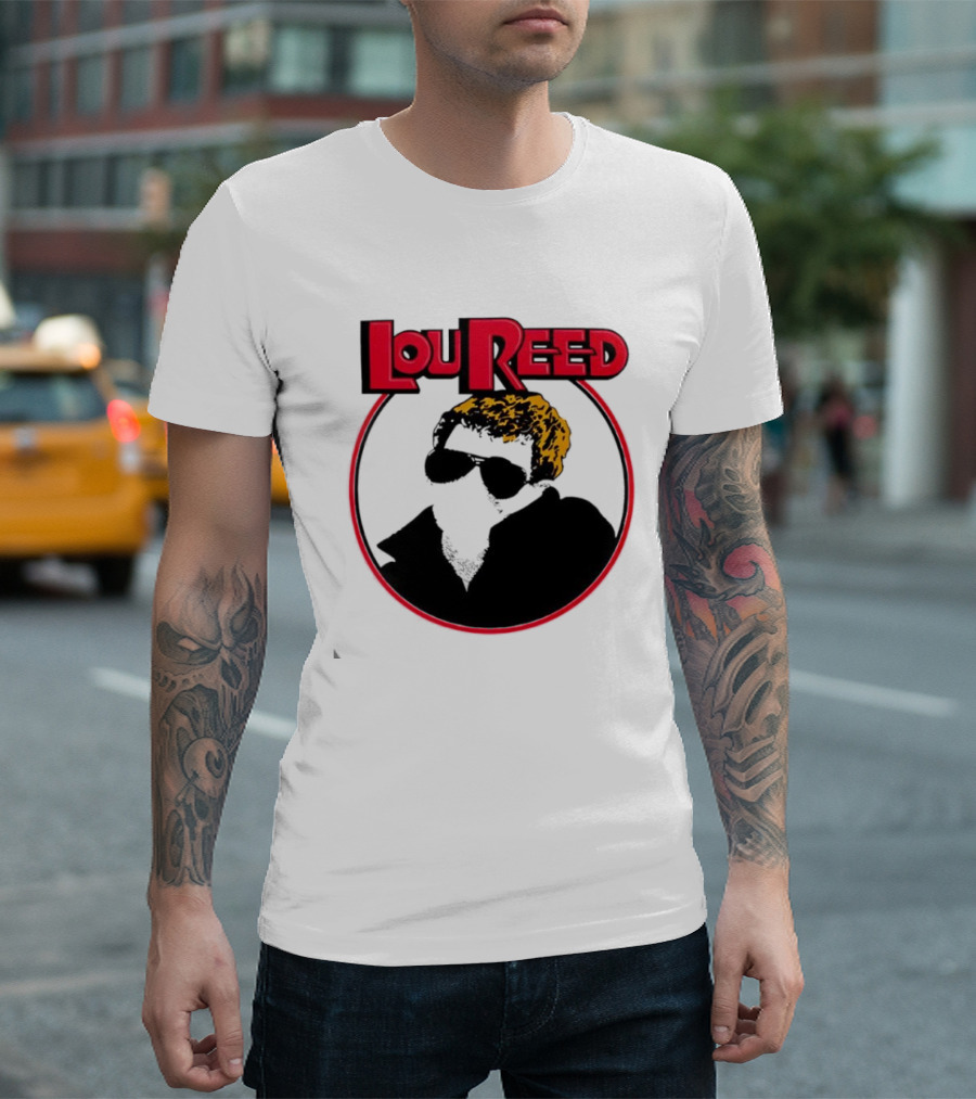 Lou Reed Sally Can’t Dance Circle Portrait T-Shirt