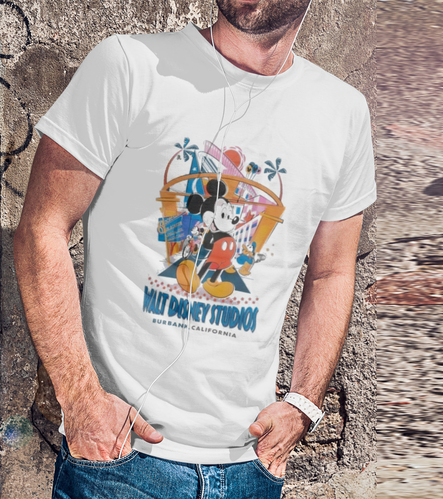 Mickey Mouse And Friends Walt Disney Studios Burbank California Retro Animation Style T-Shirt