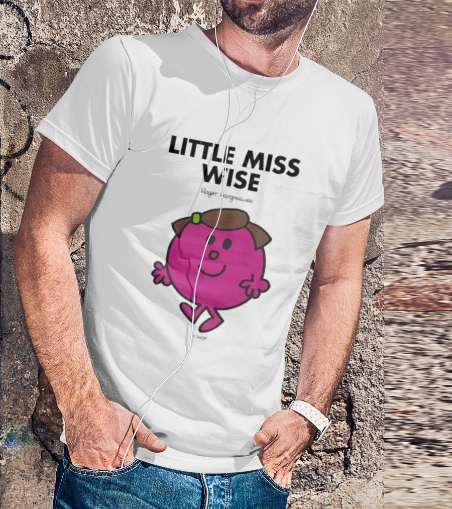 Mr. Men Little Miss Wise Roger Hargreaves Character T-Shirt