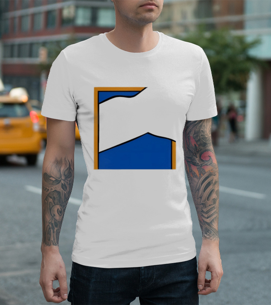 Thechemicalbrothers Kipping Like A Stone Retro Blue Orange Modern Art Style T-Shirt