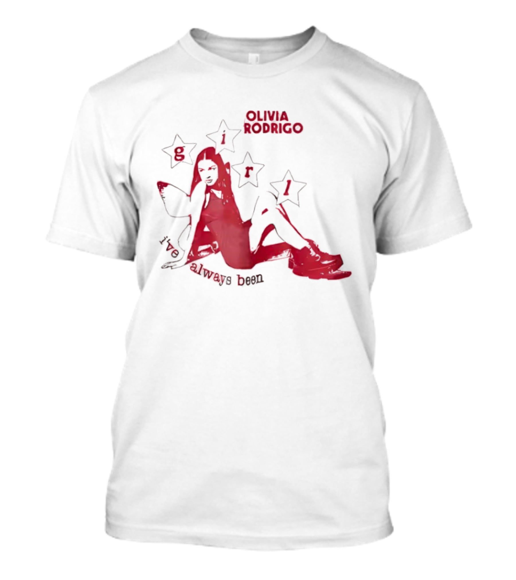 Olivia Rodrigo Girl I've Always Been Starry Illustration T-Shirt