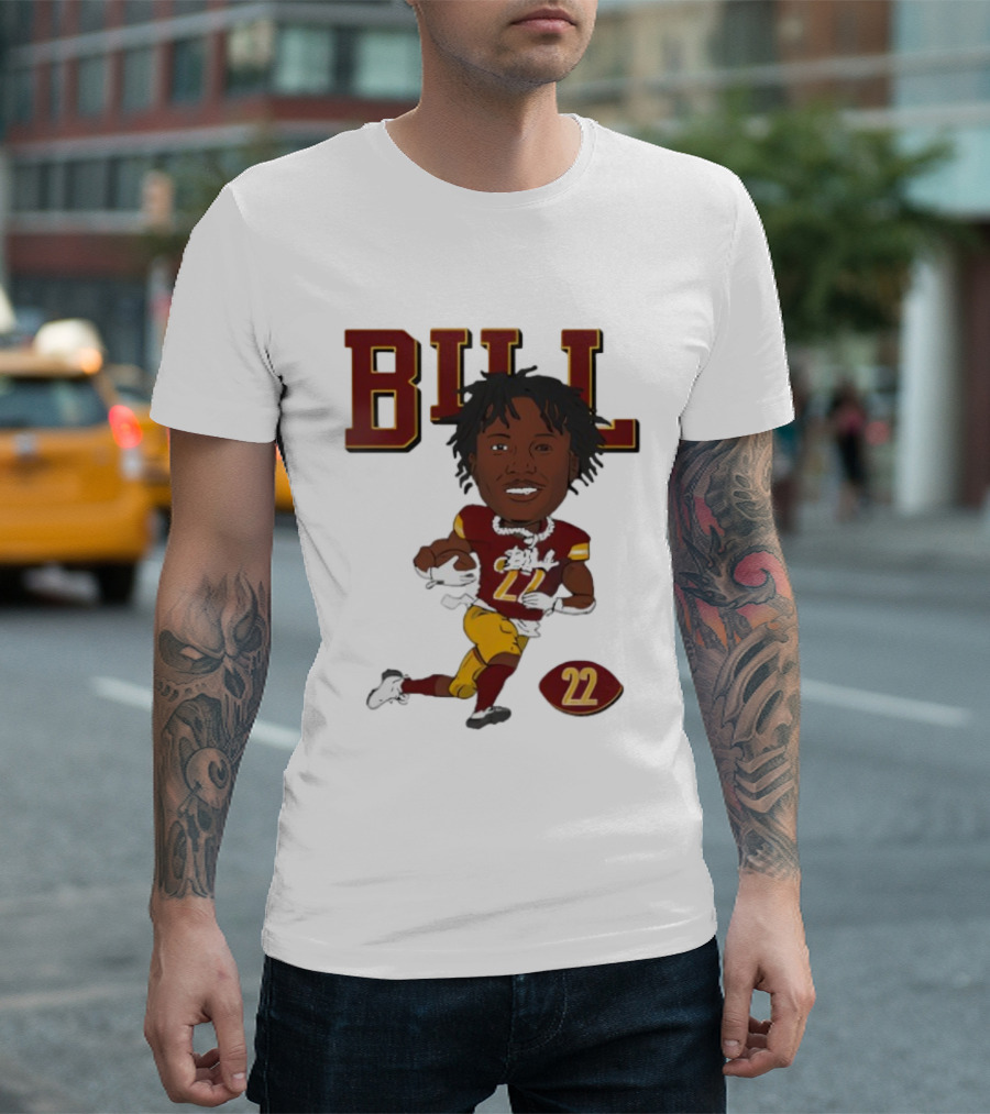 Bill Washington Commanders 22 Football Player Icon T-Shirt