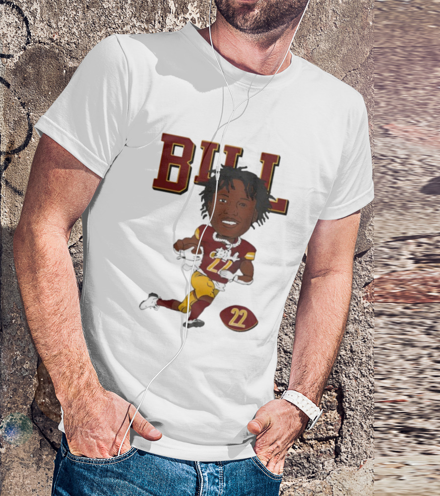 Bill Washington Commanders 22 Football Player Icon T-Shirt