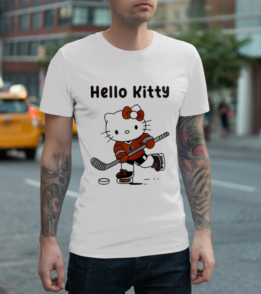 Philadelphia Flyers Hello Kitty Ice Hockey Collaboration 2026 T-Shirt