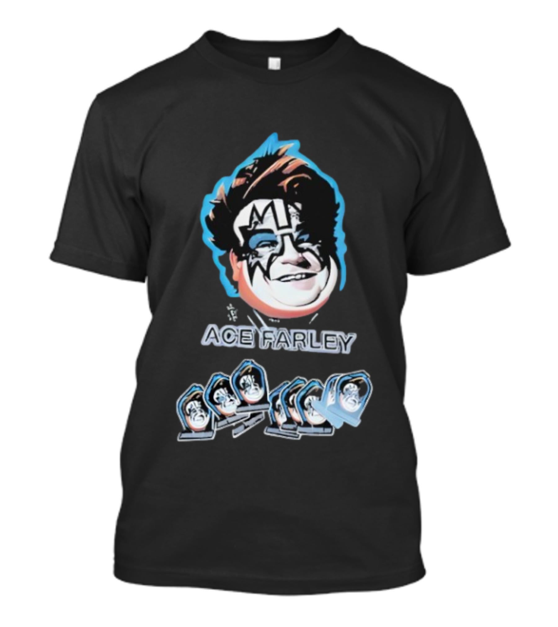 Fat Ace Farley Kiss Funny Legend T-Shirt